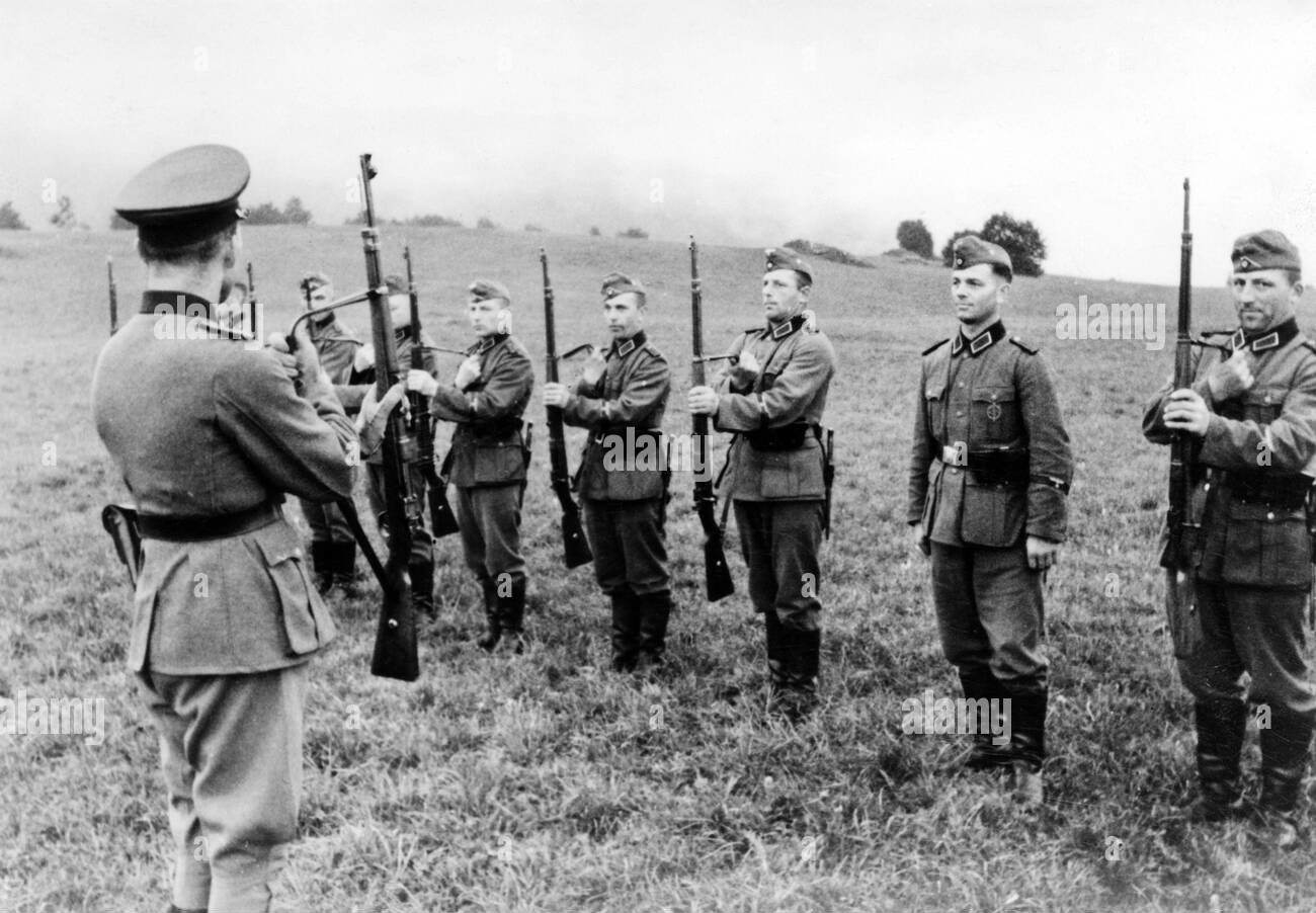 Gewehr umhängen - instruktarz
